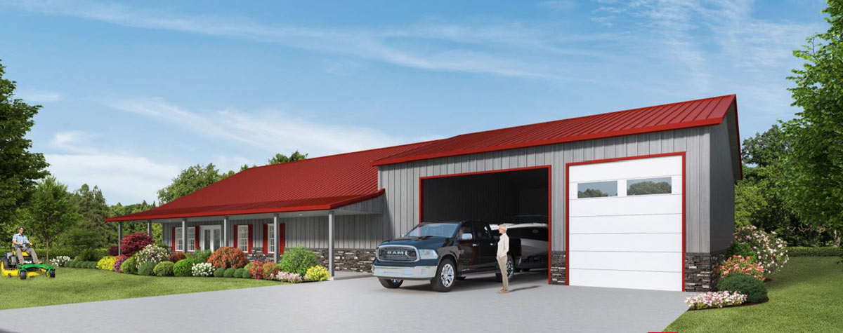 Morton Buildings Barndominium Floor Plans: Decatur III