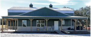 Part Horse Barn, Part Living Space Barndominium